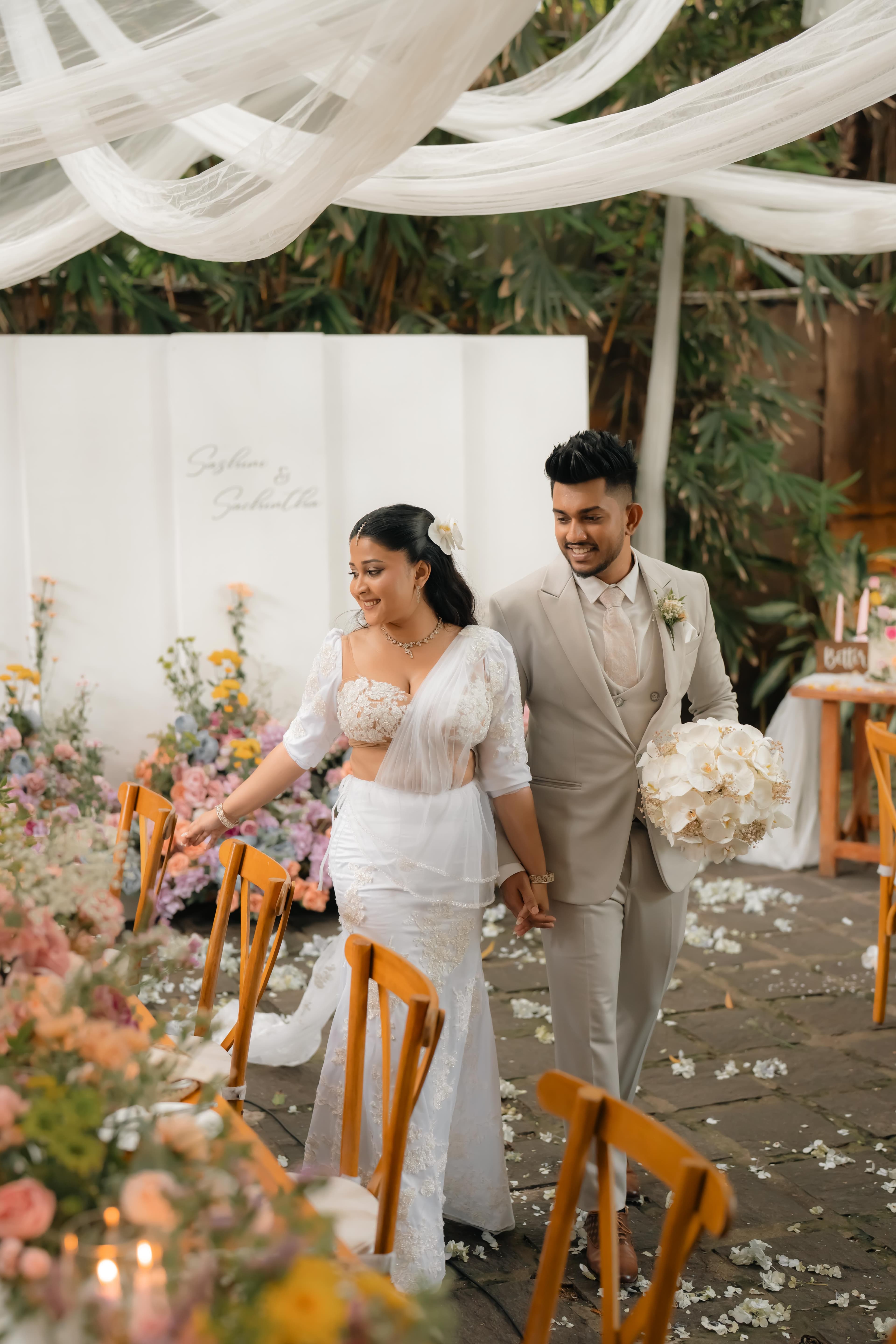 Luxury wedding floral styling