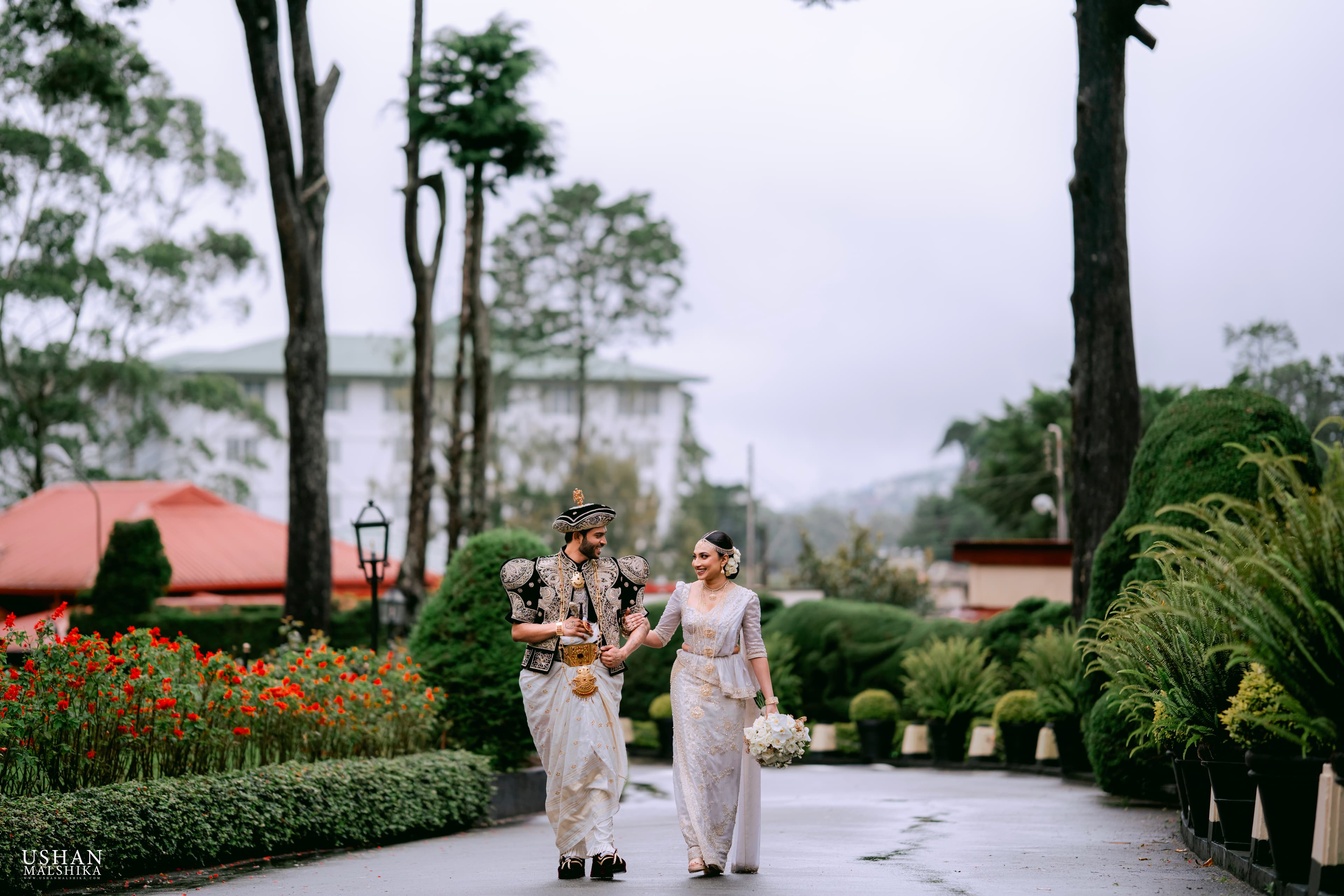 Beautiful outdoor wedding setup